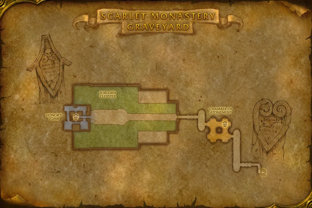 Map of Scarlet Monastery: Graveyard